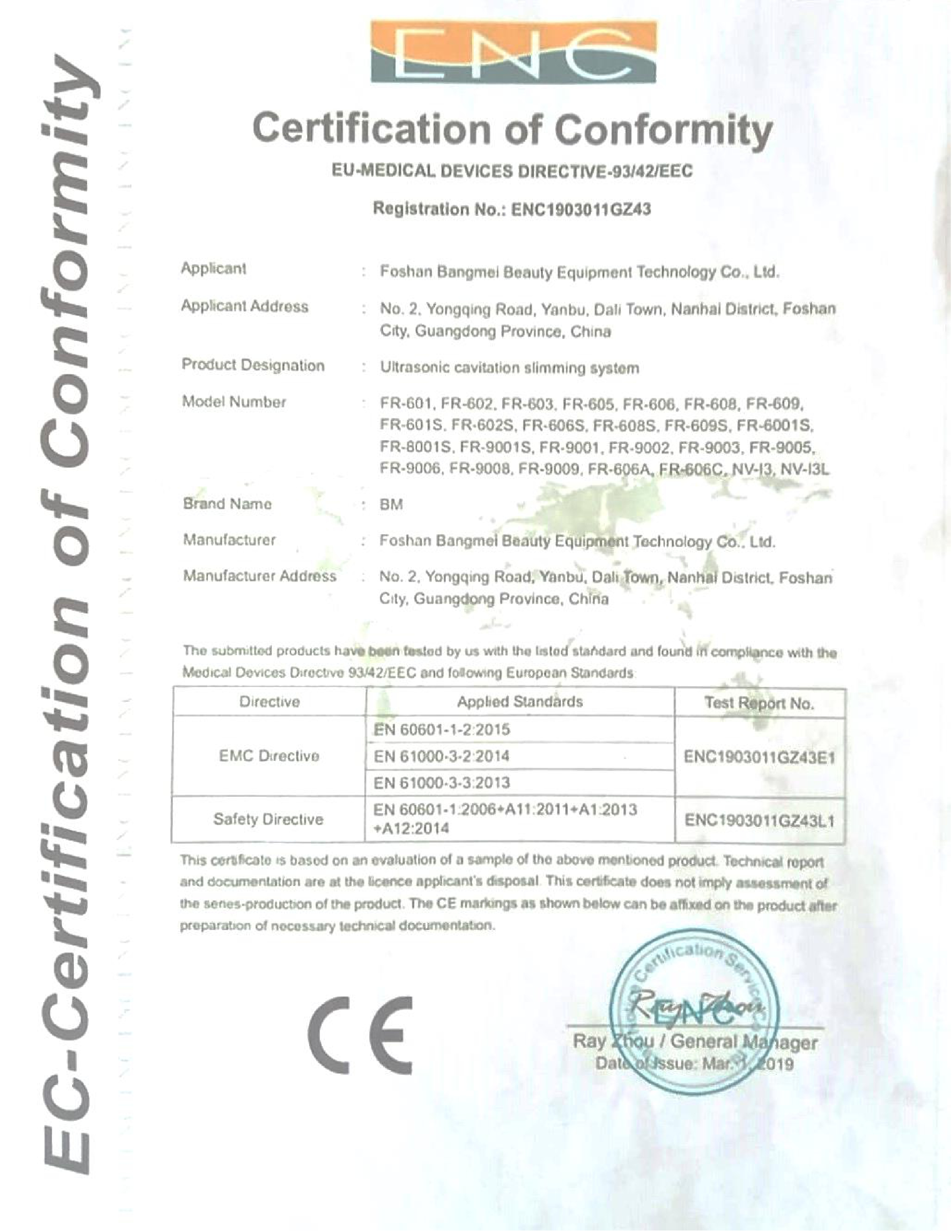 Certificado de capacitación